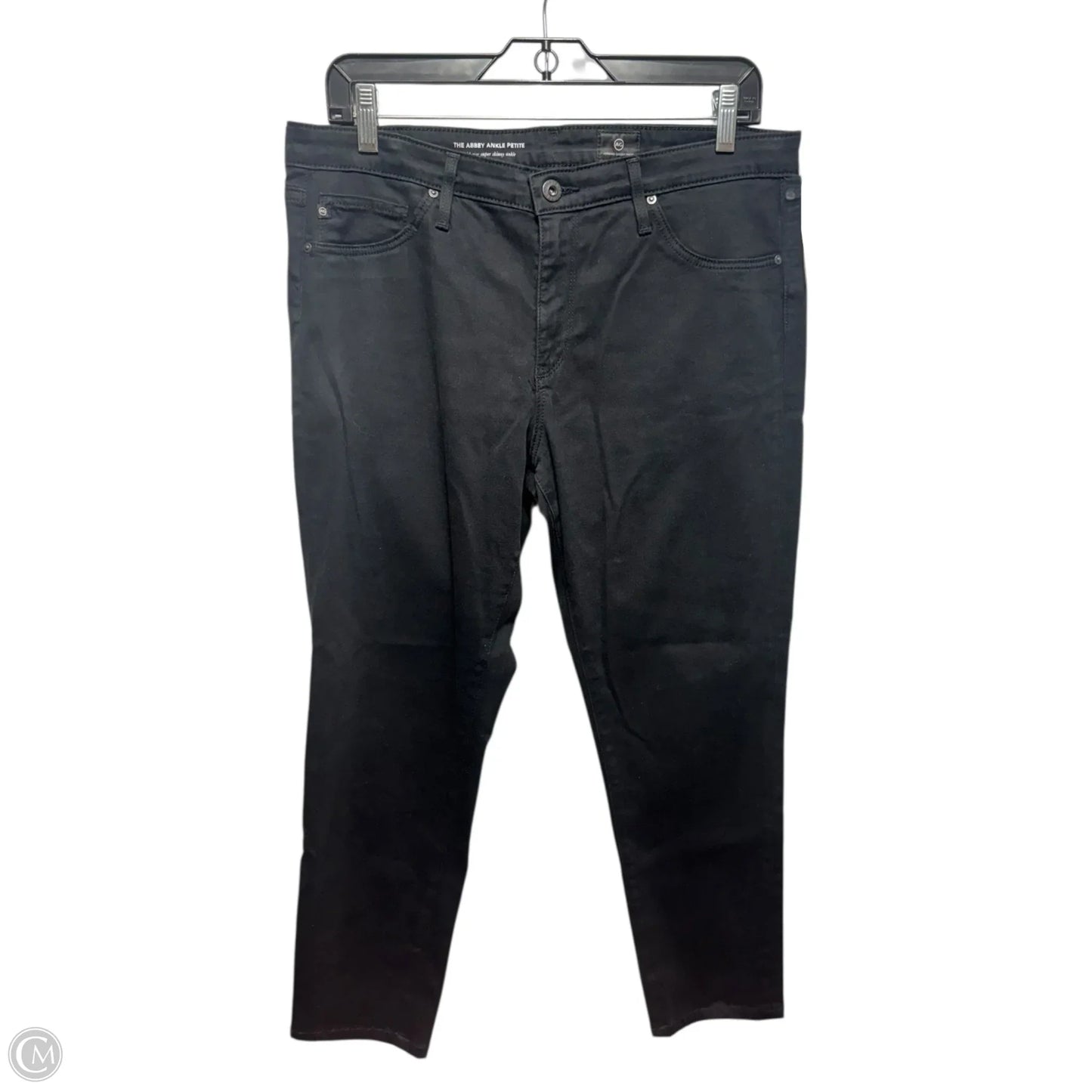 Jeans Skinny By Adriano Goldschmied In Black, Size: 31 petite