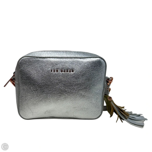 Darwina Metallic Tassel Leather Camera Crossbody Bag By Ted Baker, Size: Small