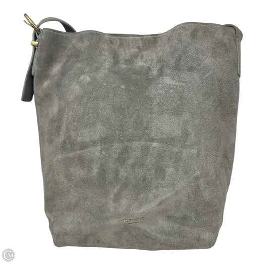 Big Suede Hobo Handbag Leather By Margot, Size: Large