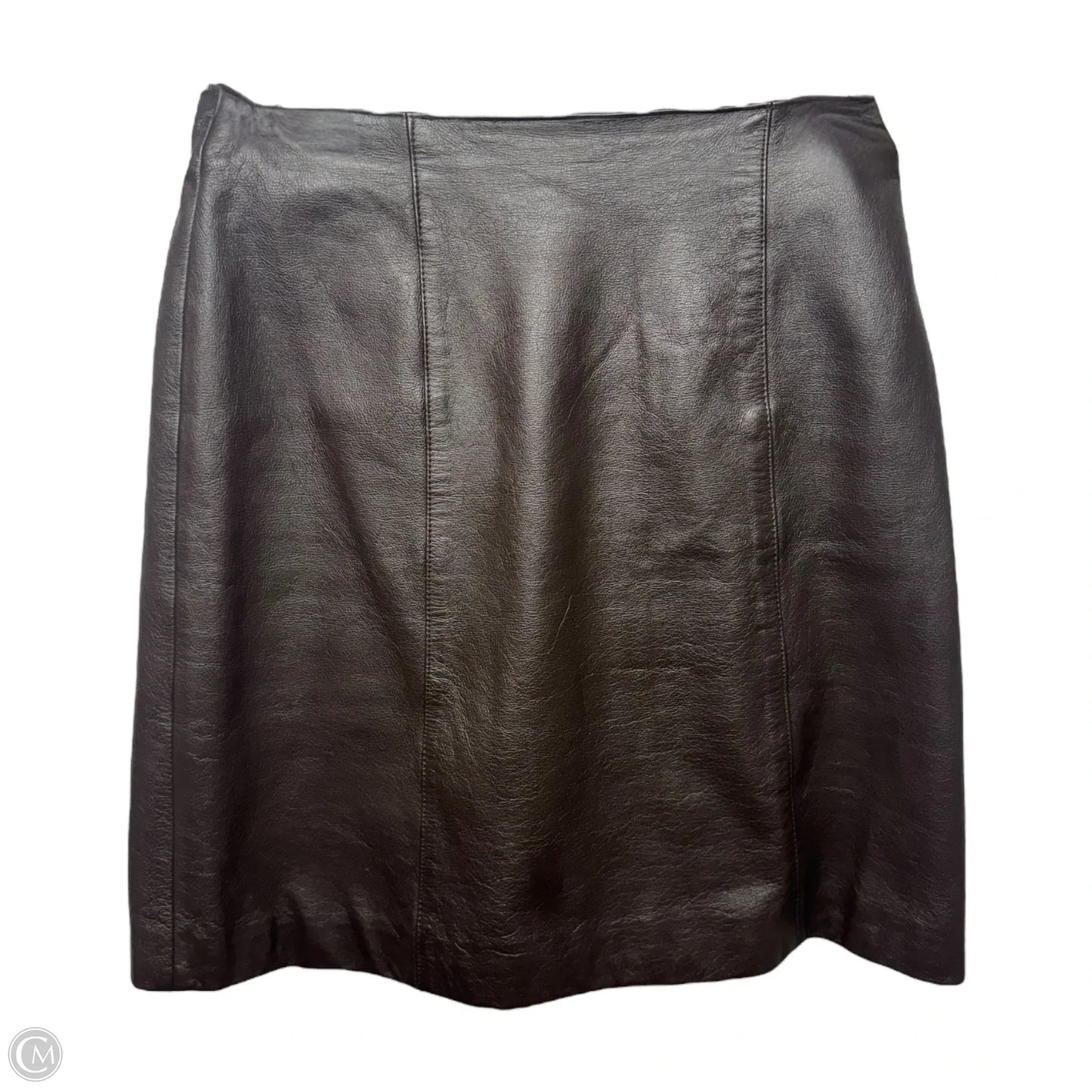 Leather Skirt Mini By My Clothes In Brown, Size: 8