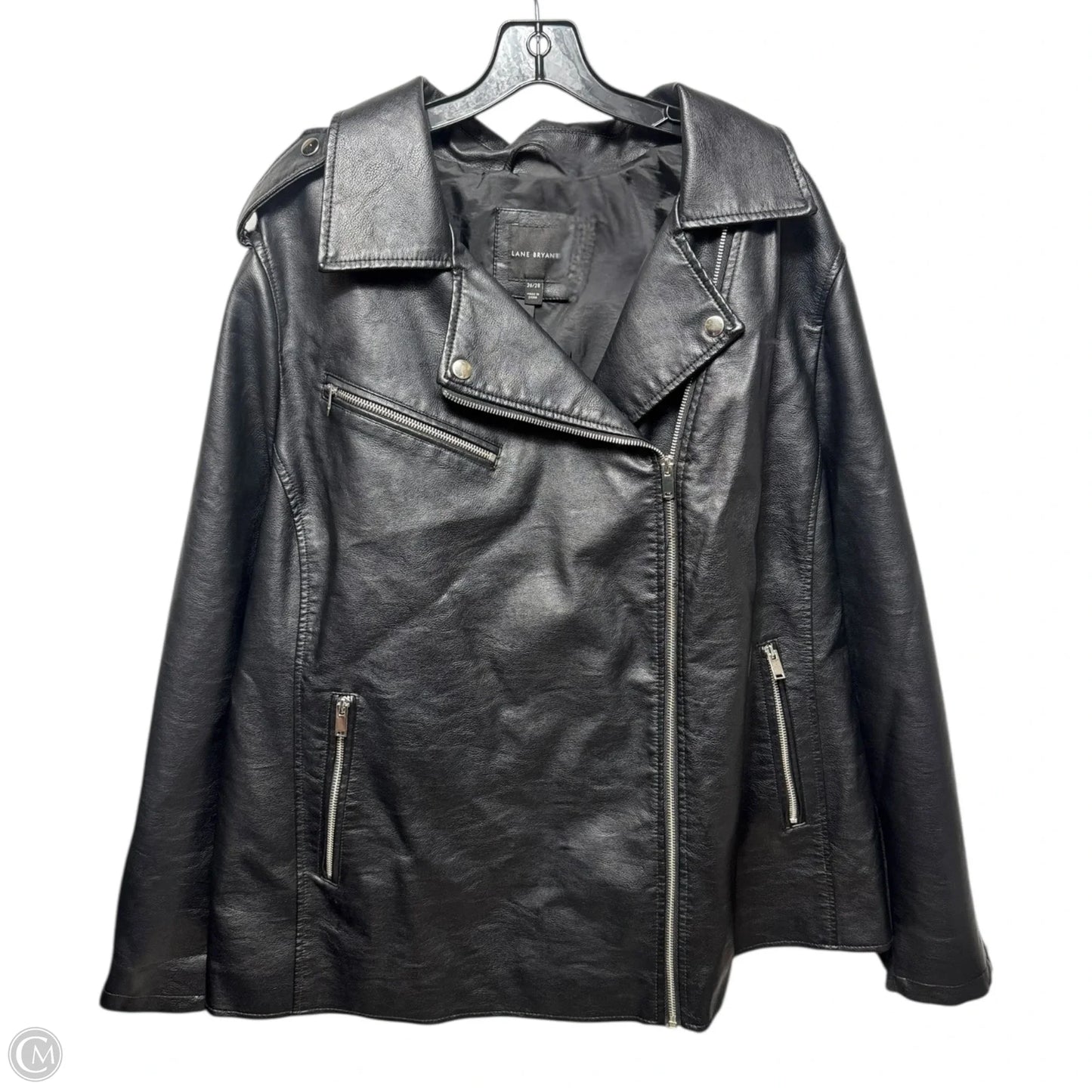Jacket Moto By Lane Bryant In Black, Size: 3x
