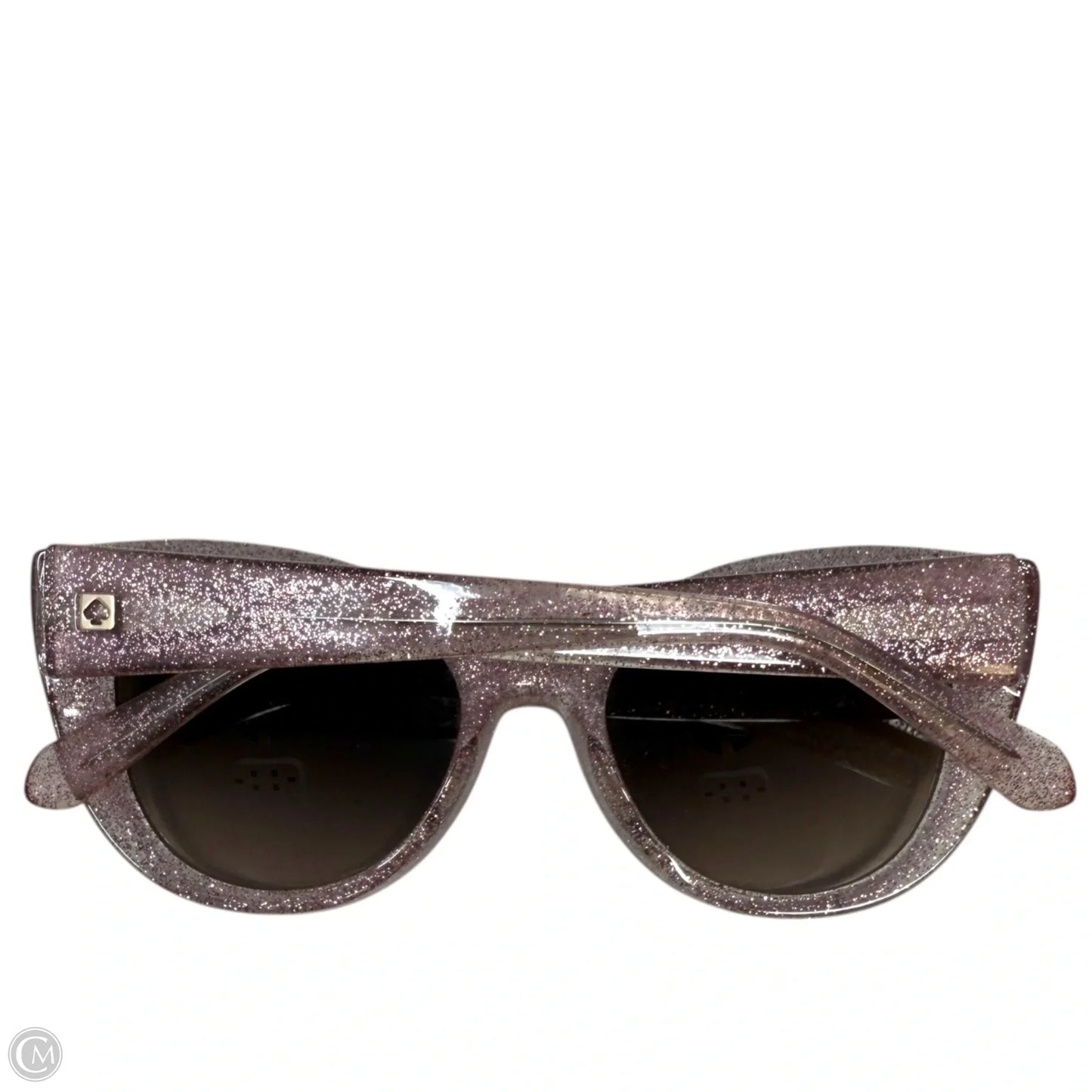 Labrenda Glitter Cat Eye Sunglasses Designer By Kate Spade, Size: Medium