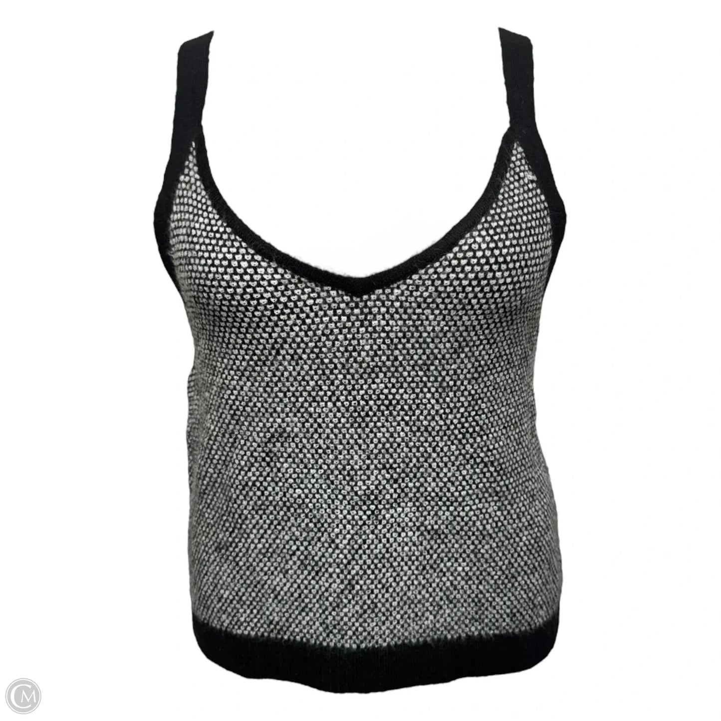 Cormac Sleeveless Sweater Designer By Lilly Pulitzer In Black & White, Size: XL