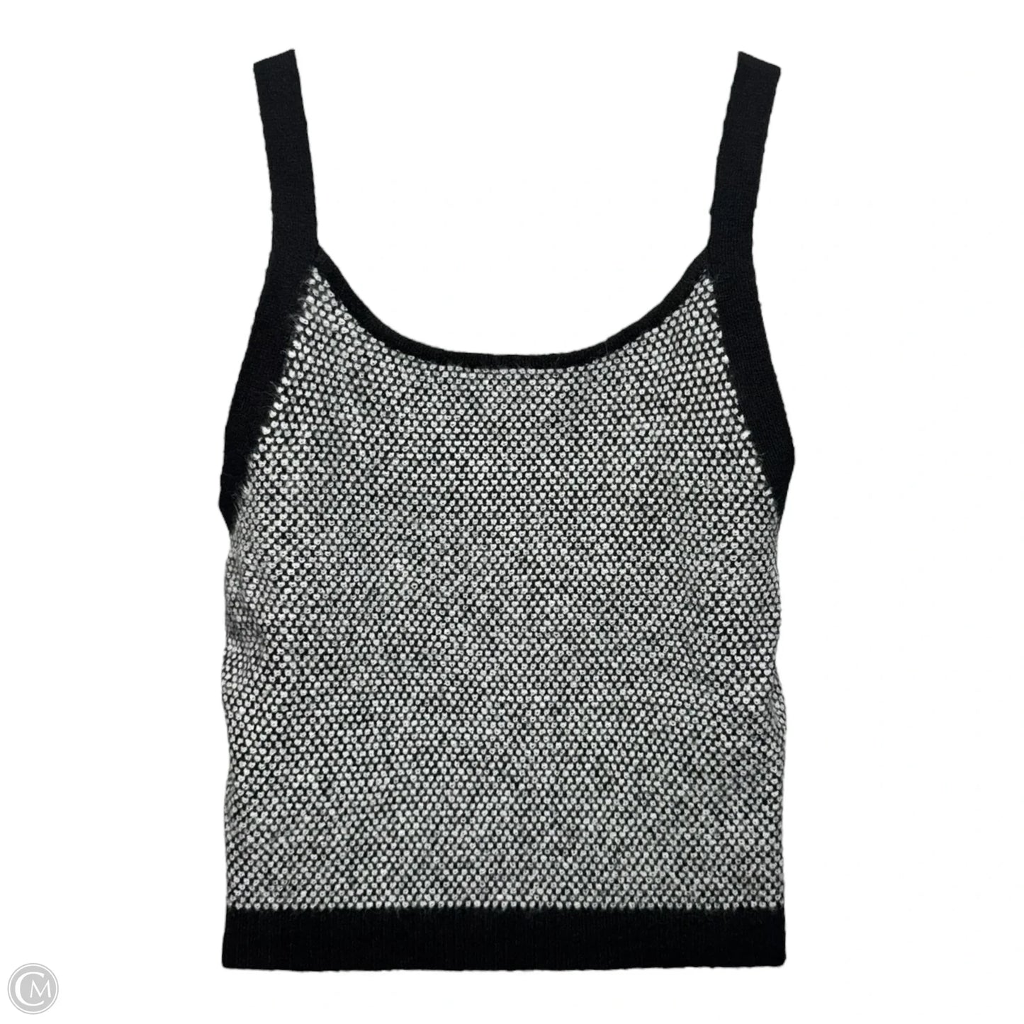 Cormac Sleeveless Sweater Designer By Lilly Pulitzer In Black & White, Size: XL