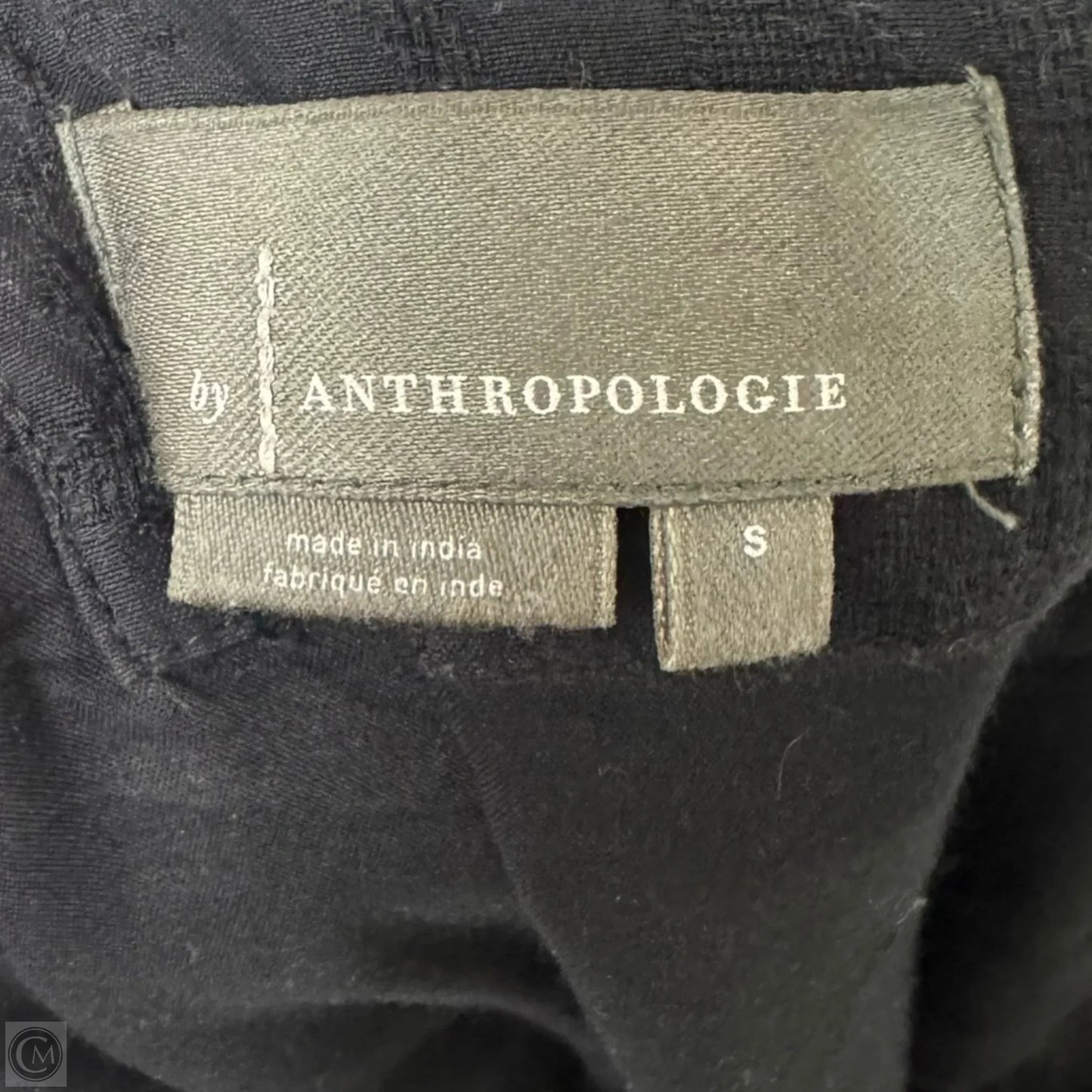 Embroidered Dress Casual Short By Anthropologie In Black & Cream, Size: S