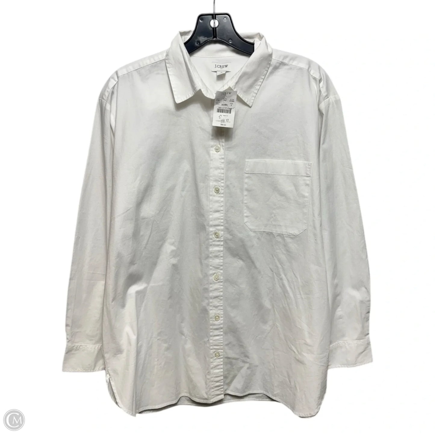 Top Long Sleeve By J. Crew In White, Size: S