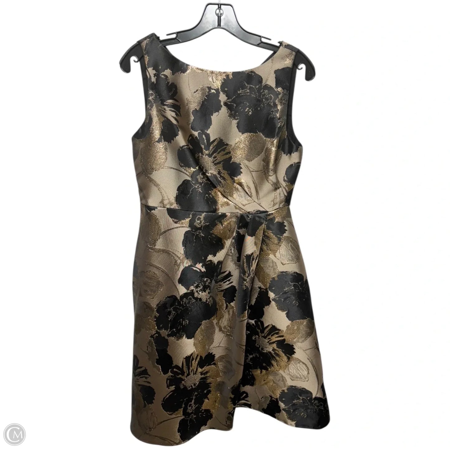 Dress Party Short By Adrianna Papell In Gold & Tan, Size: 6