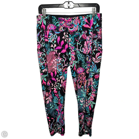Athletic Leggings Designer By Luxletic Lilly Pulitzer In Multi-colored, Size: L