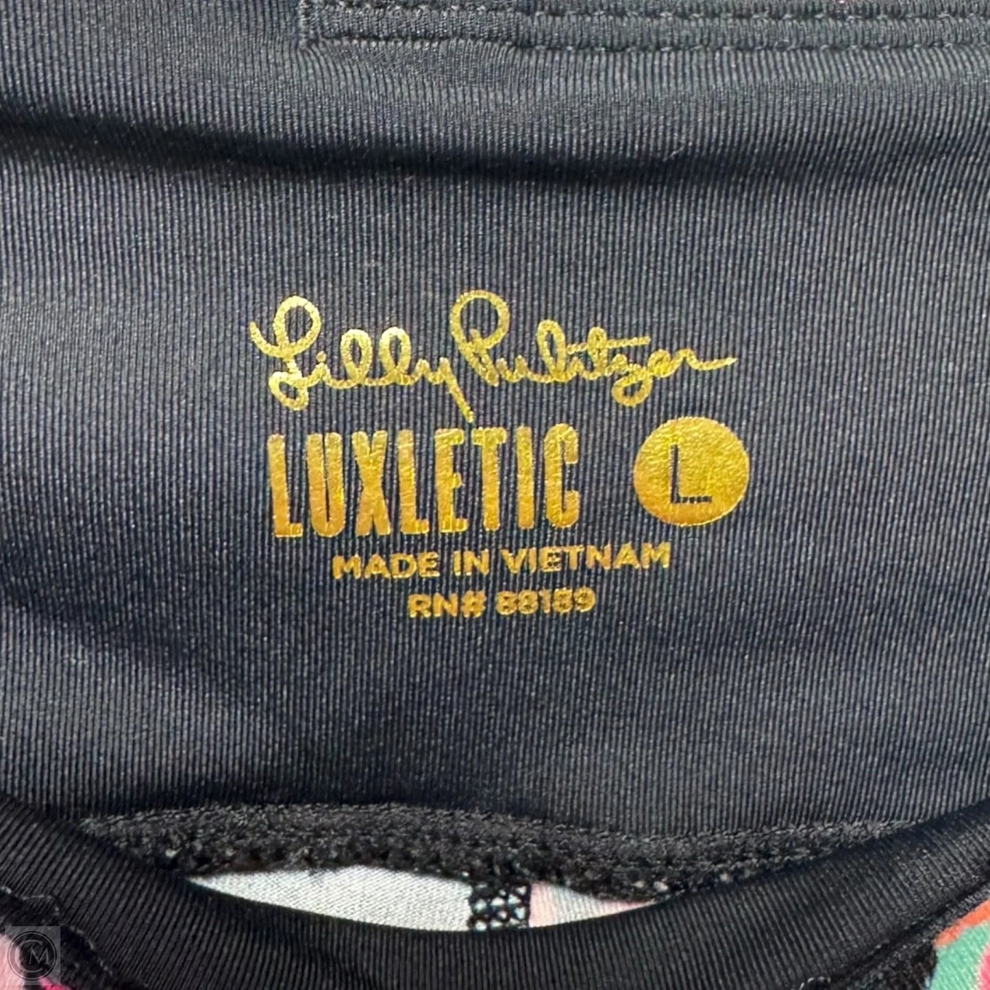 Athletic Leggings Designer By Luxletic Lilly Pulitzer In Multi-colored, Size: L