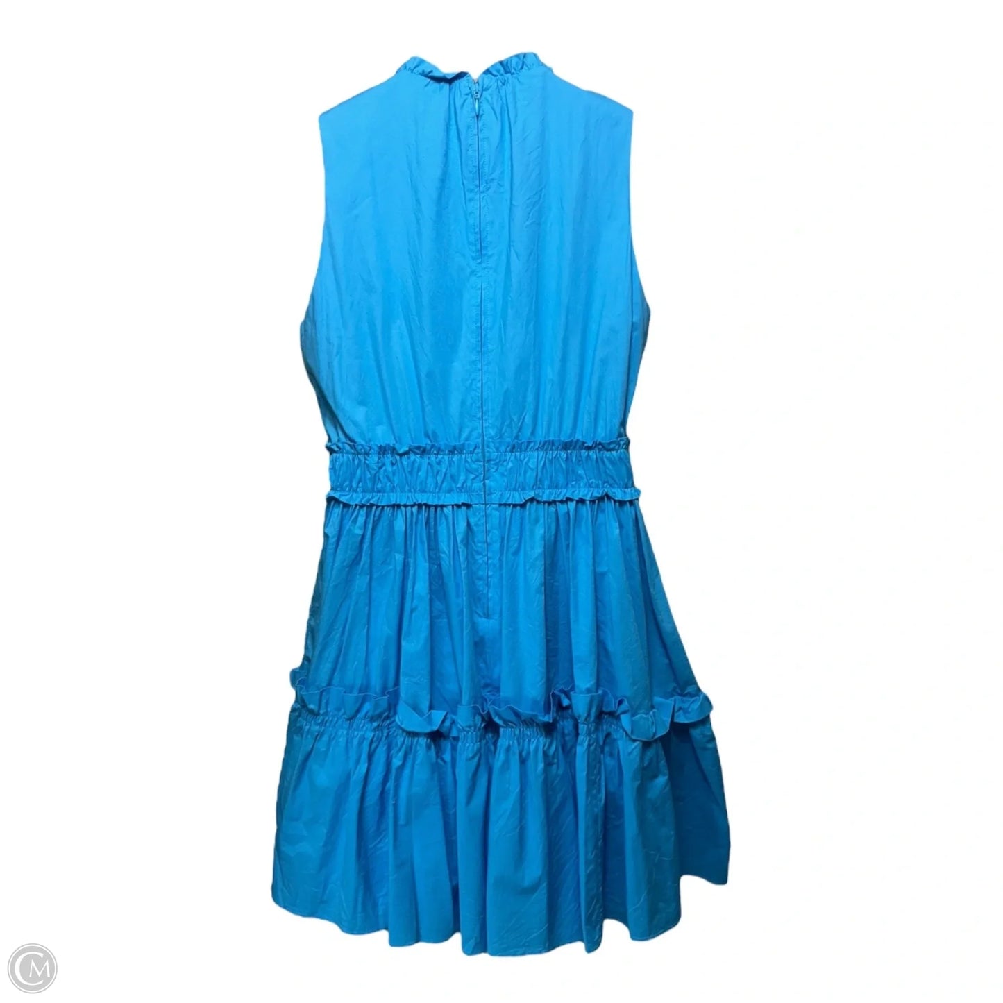 Elina Stretch Cotton Dress Designer By Lilly Pulitzer In Cumulus Blue, Size: 12