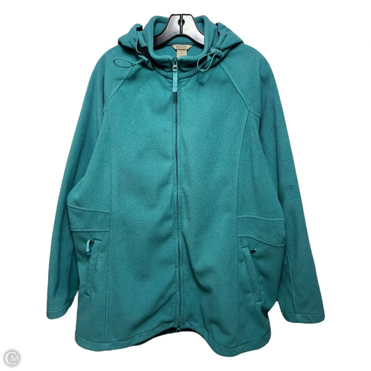 Jacket Fleece By Duluth Trading In Teal Green, Size: 2Xl