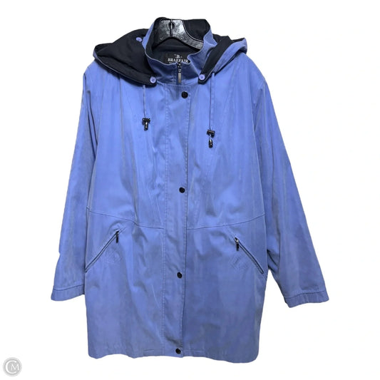 Hooded Coat By Braefair In Periwinkle, Size: 2X