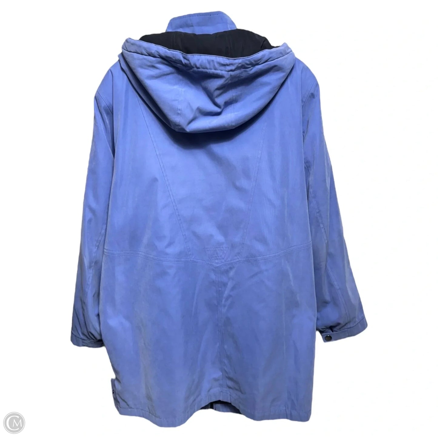 Hooded Coat By Braefair In Periwinkle, Size: 2X