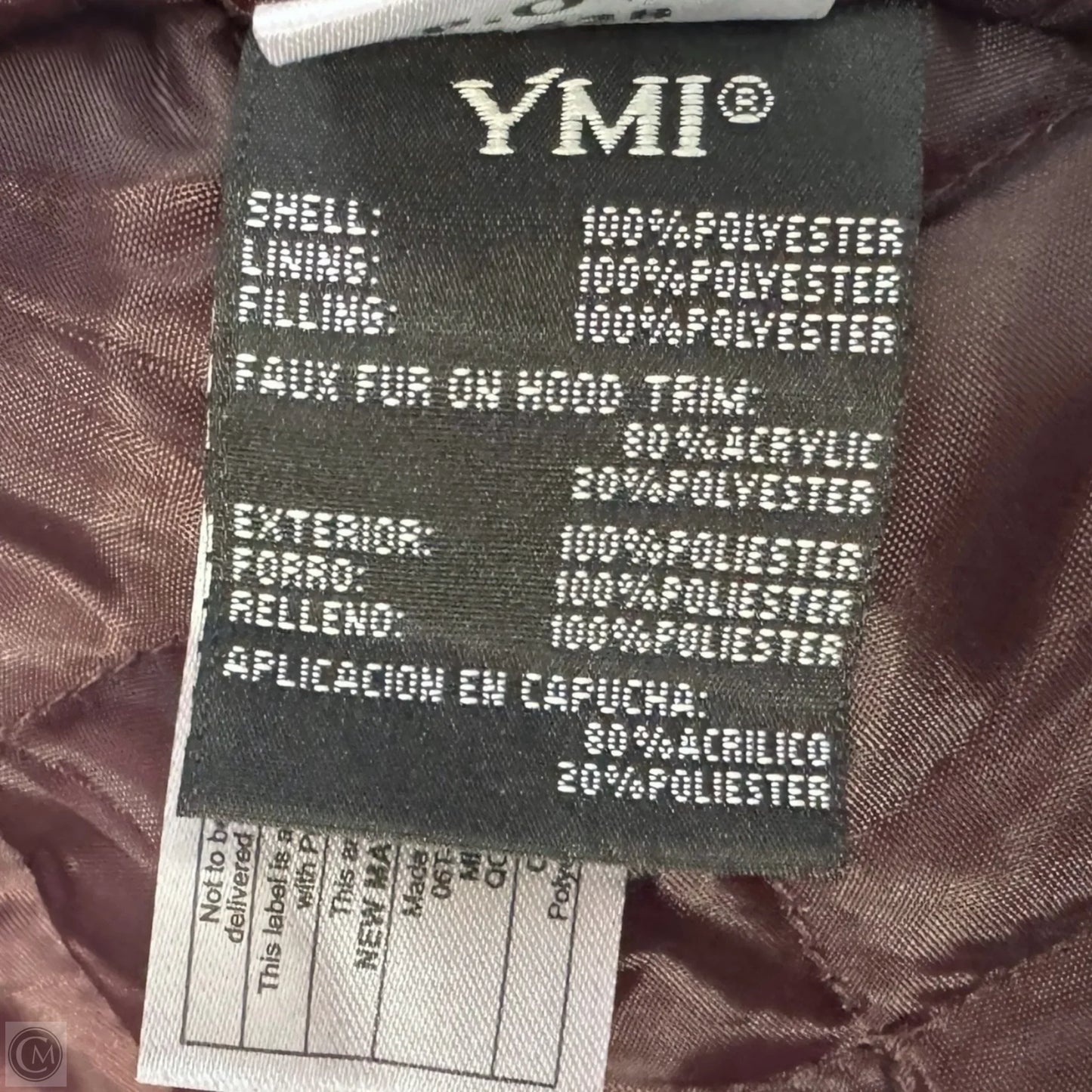 Hooded Parka By YMI Collection In Sangria, Size: 3X