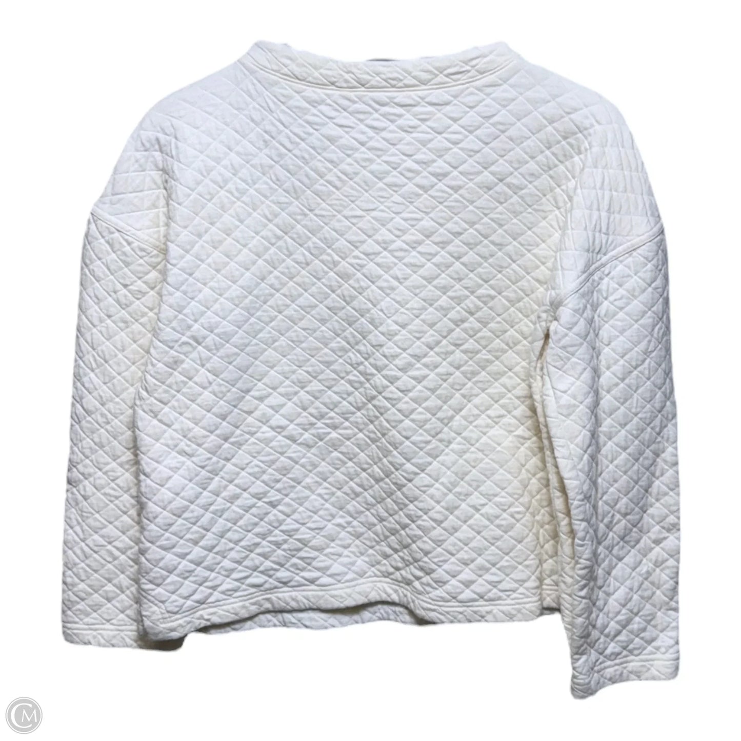 Top Long Sleeve By Eileen Fisher In Cream, Size: S Petite