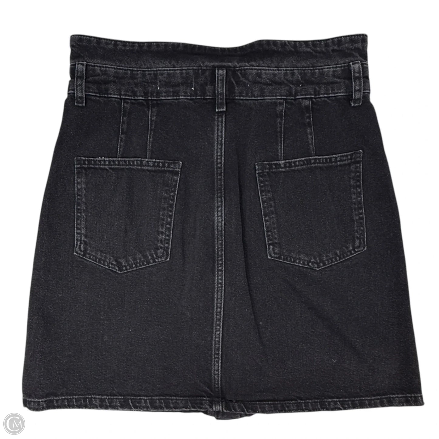 Button-Front Denim Mini Skirt By Pilcro X Anthropologie In Black, Size: 10