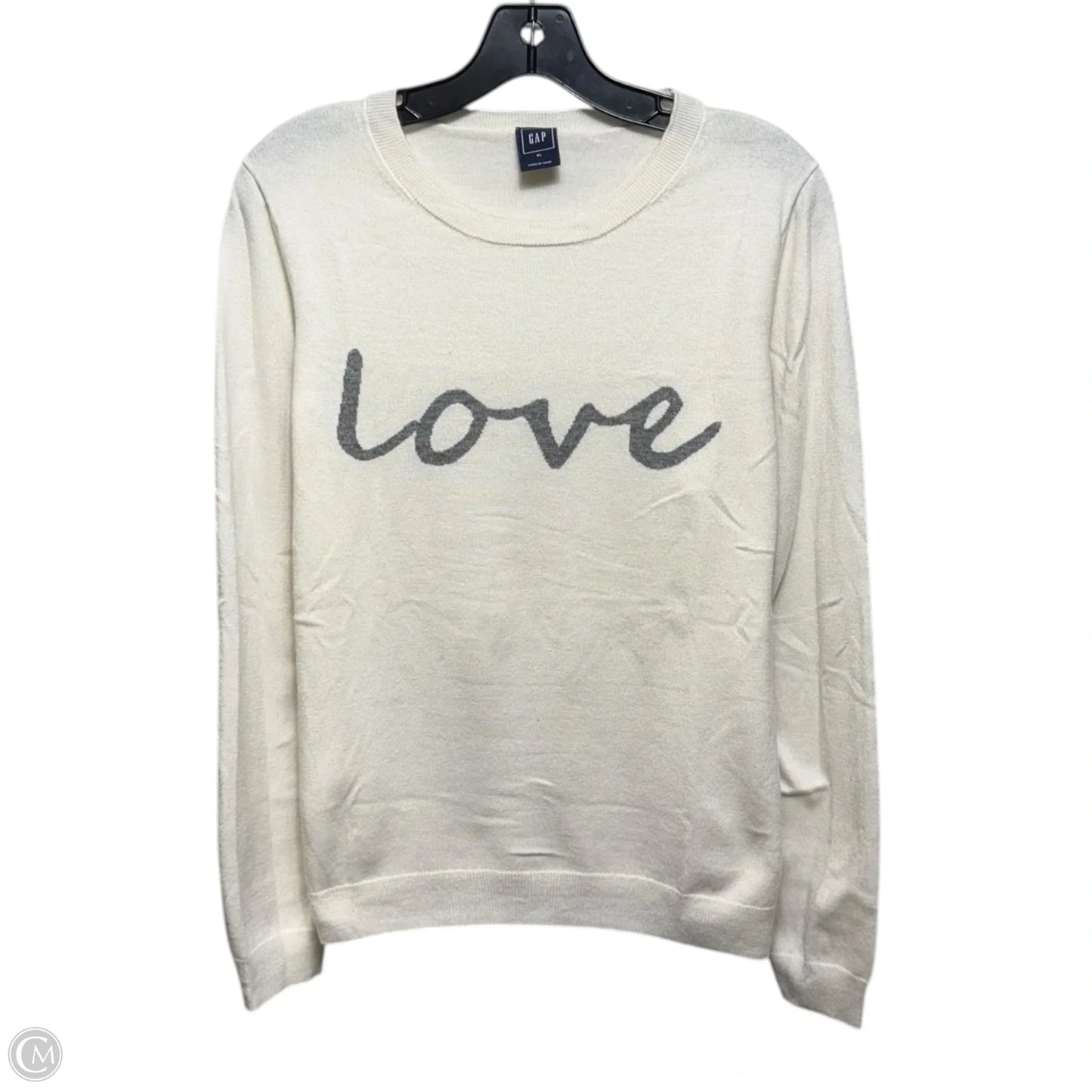 Sweater By Gap In White, Size: Xl