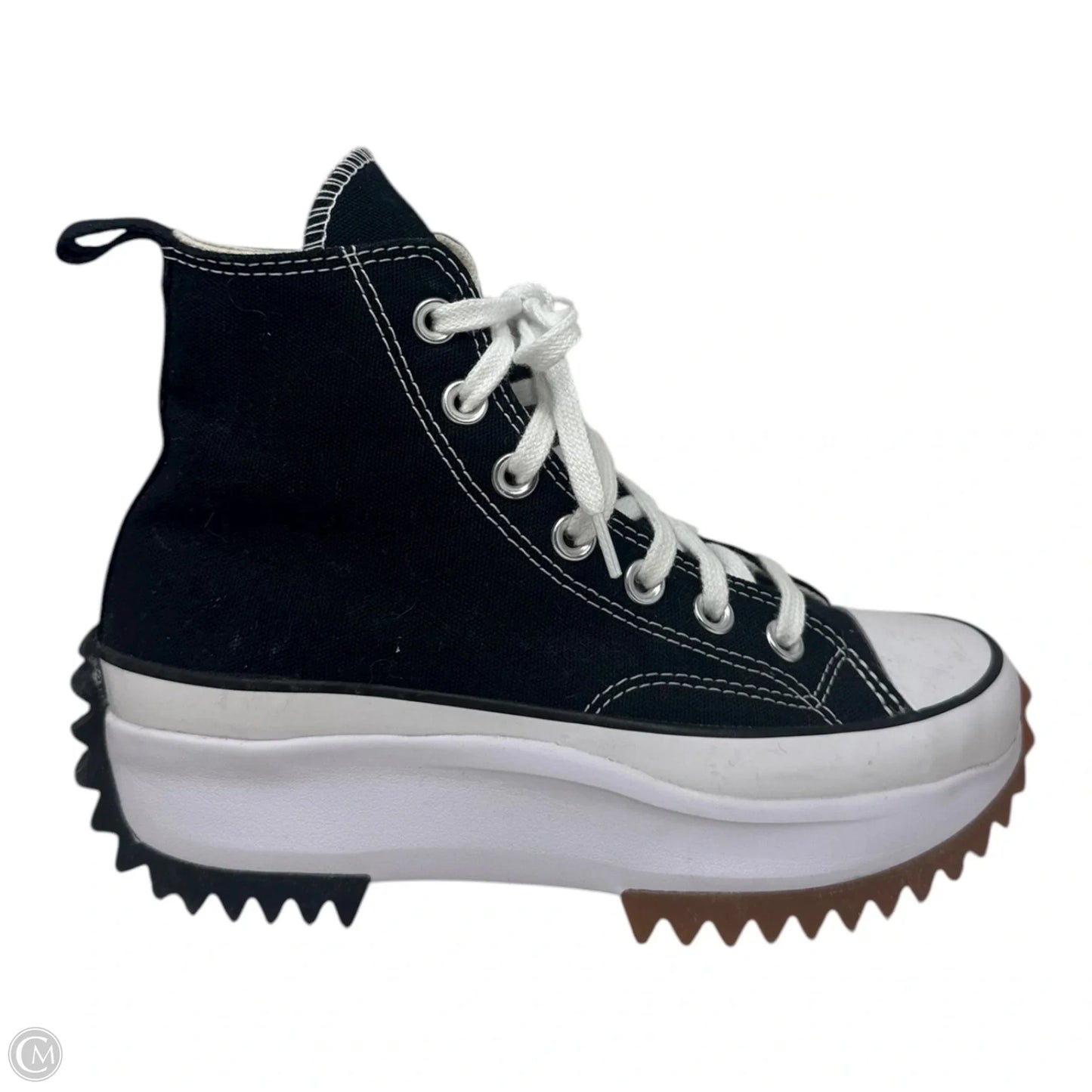Run Star Hike Shoes Sneakers Platform By Converse In Black & White, Size: 5