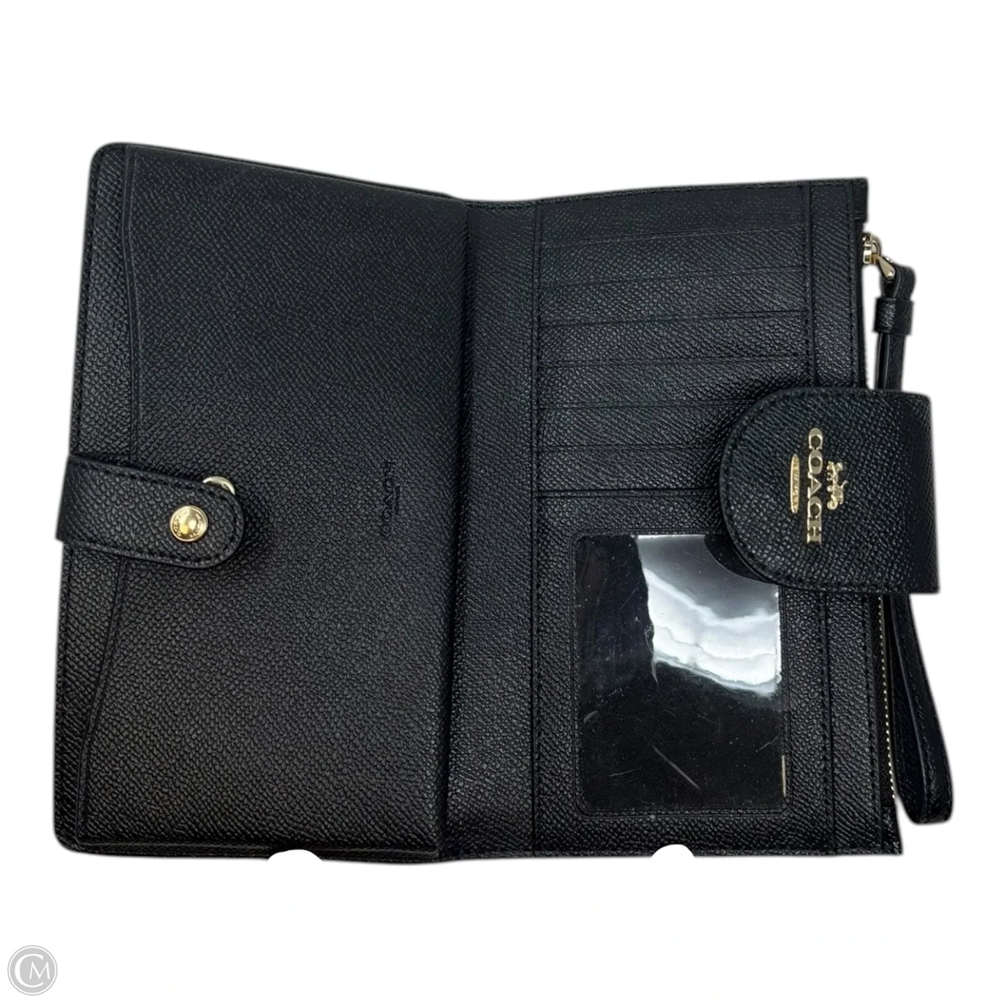 Wristlet Wallet Designer By Coach, Size: Large