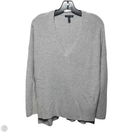 Wool blend Sweater By Eileen Fisher In Silver, Size: M