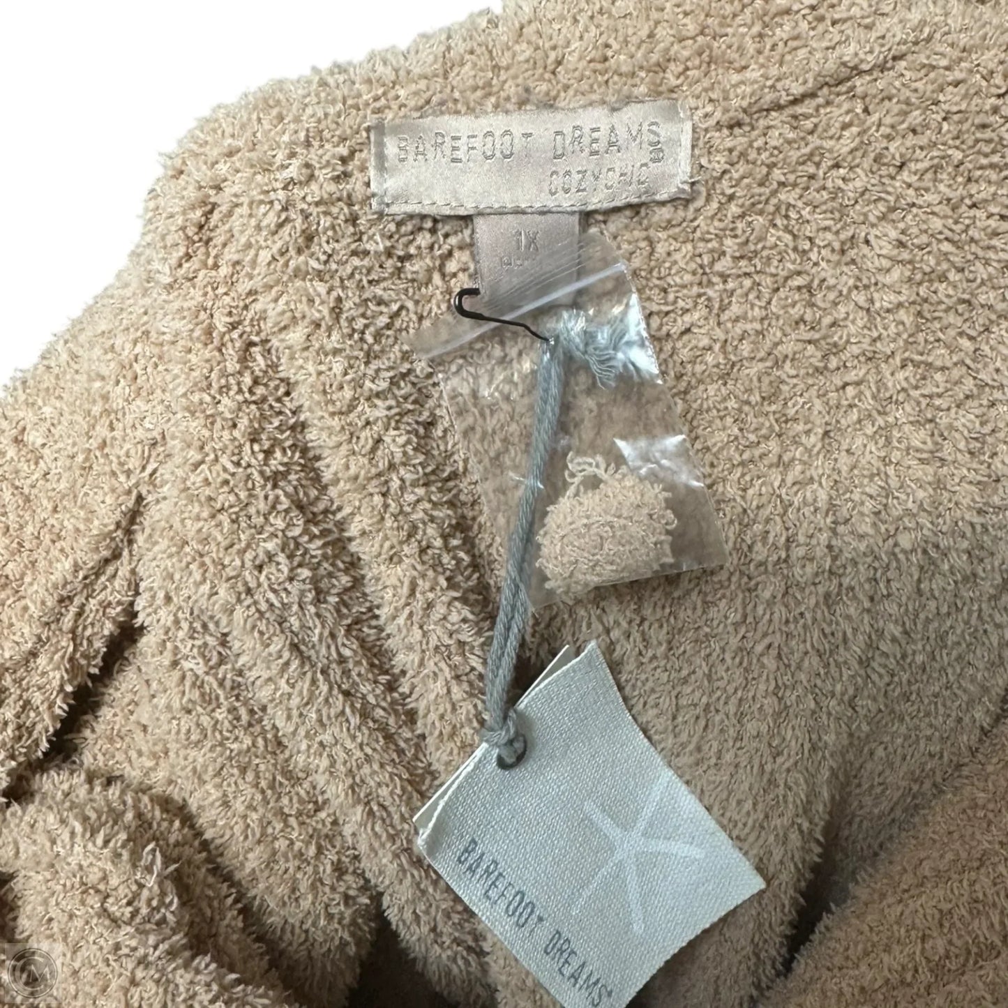 CozyChic Half Zip Tunic Long Sleeve By Barefoot Dreams In Tan, Size: 1X