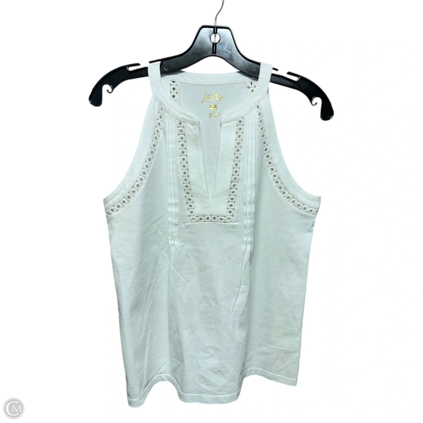 Top Sleeveless Designer By Lilly Pulitzer In White, Size: Xs