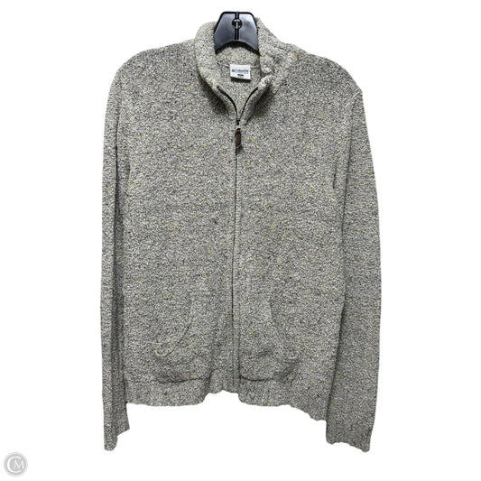 Athletic Jacket By Columbia In Cream & Grey, Size: Xl