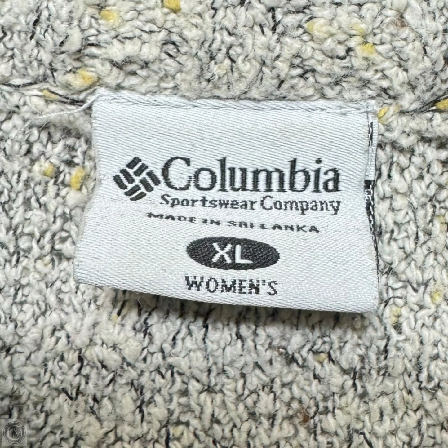 Athletic Jacket By Columbia In Cream & Grey, Size: Xl