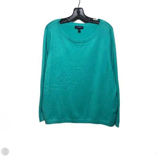 Sweater Cashmere By Lands End In Green, Size: 2x