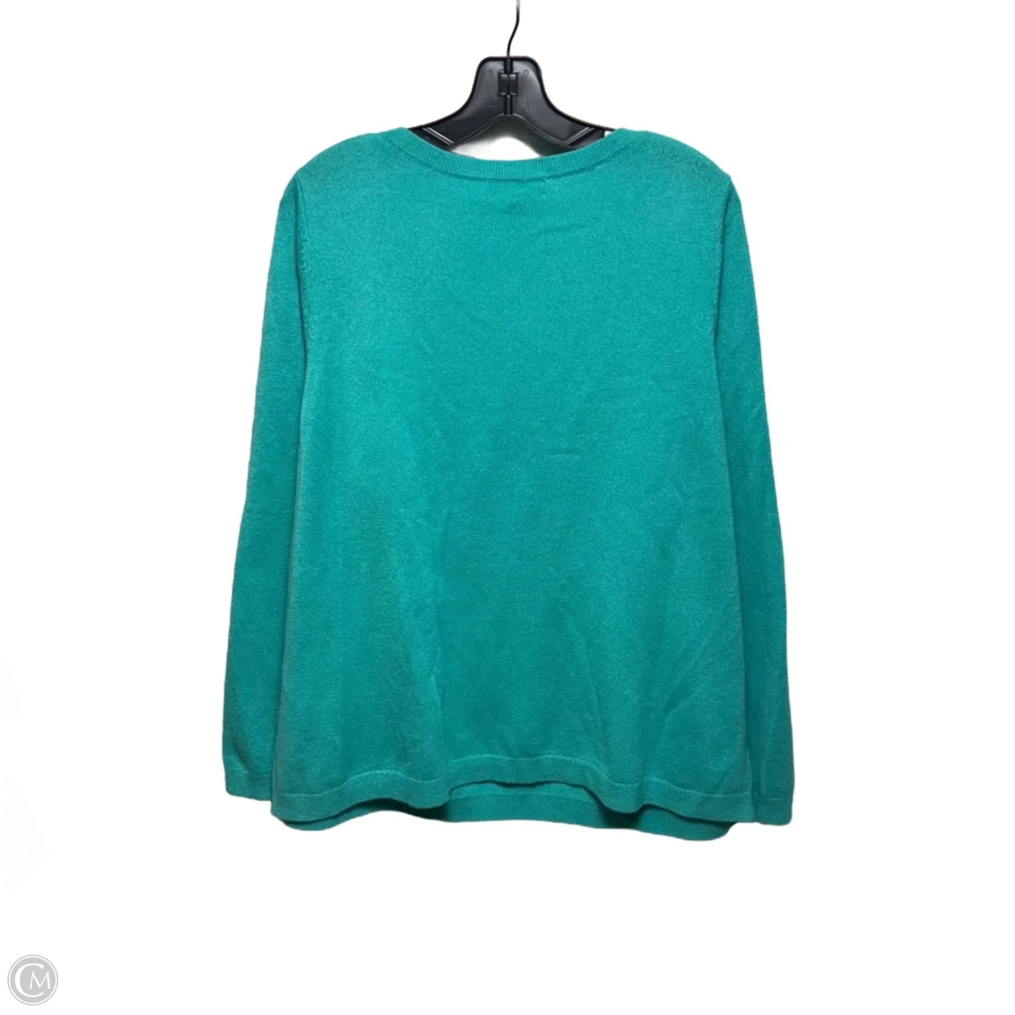 Sweater Cashmere By Lands End In Green, Size: 2x