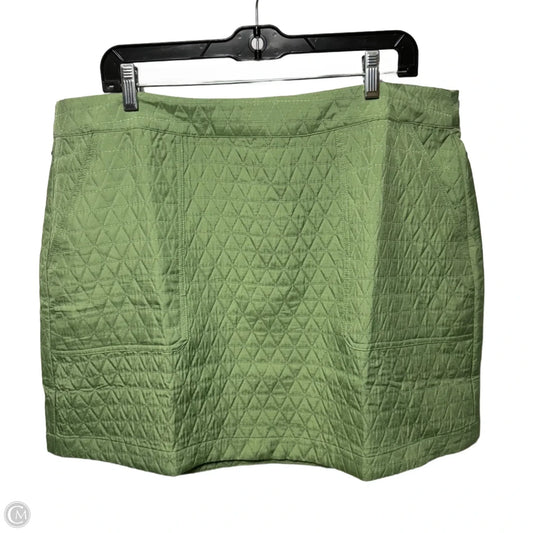 Quilted Skirt Mini & Short By Mng In Green, Size: 1x