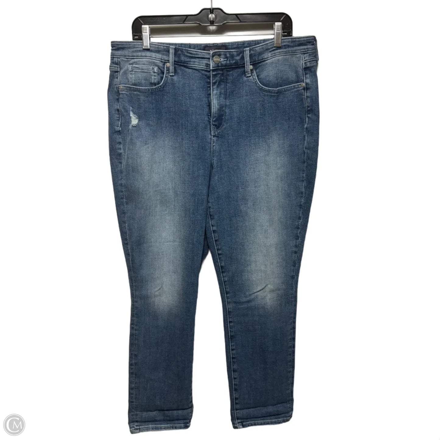 Jeans Straight By Not Your Daughters Jeans In Blue Denim, Size: 14