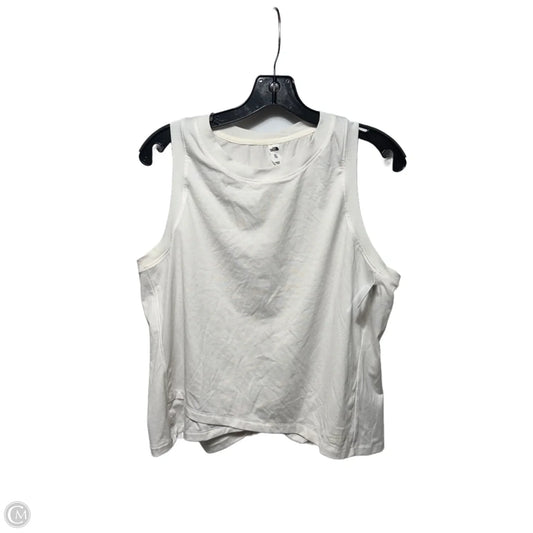 Athletic Top Sleeveless By The North Face In White, Size: Xl