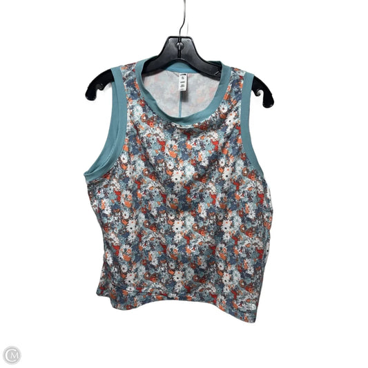 Athletic Top Short Sleeve By The North Face In Floral Print, Size: Xl