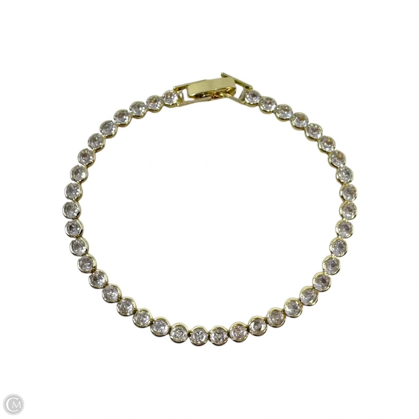 Round Diamanté Tennis Bracelet