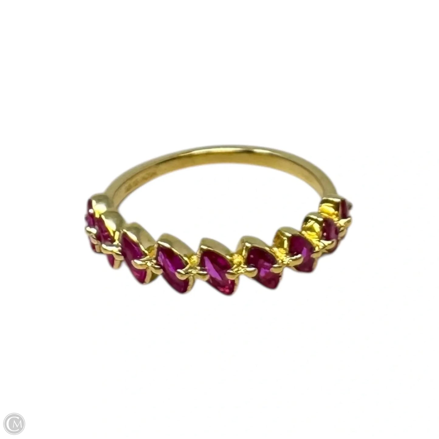 Pink Gems Ring Sterling Silver, Size: 7.5