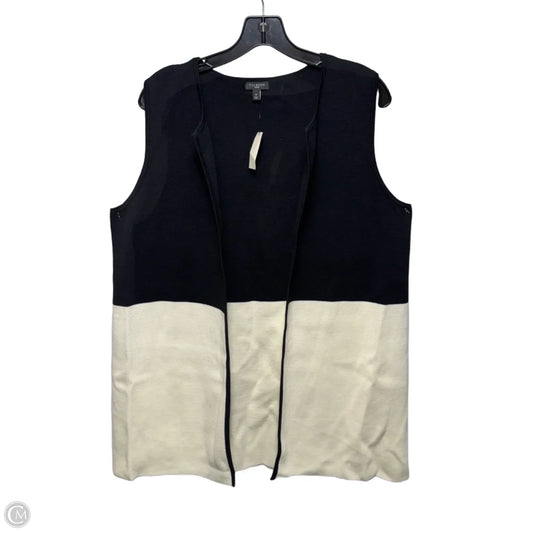 Vest Other By Talbots In Black & Cream, Size: 1x