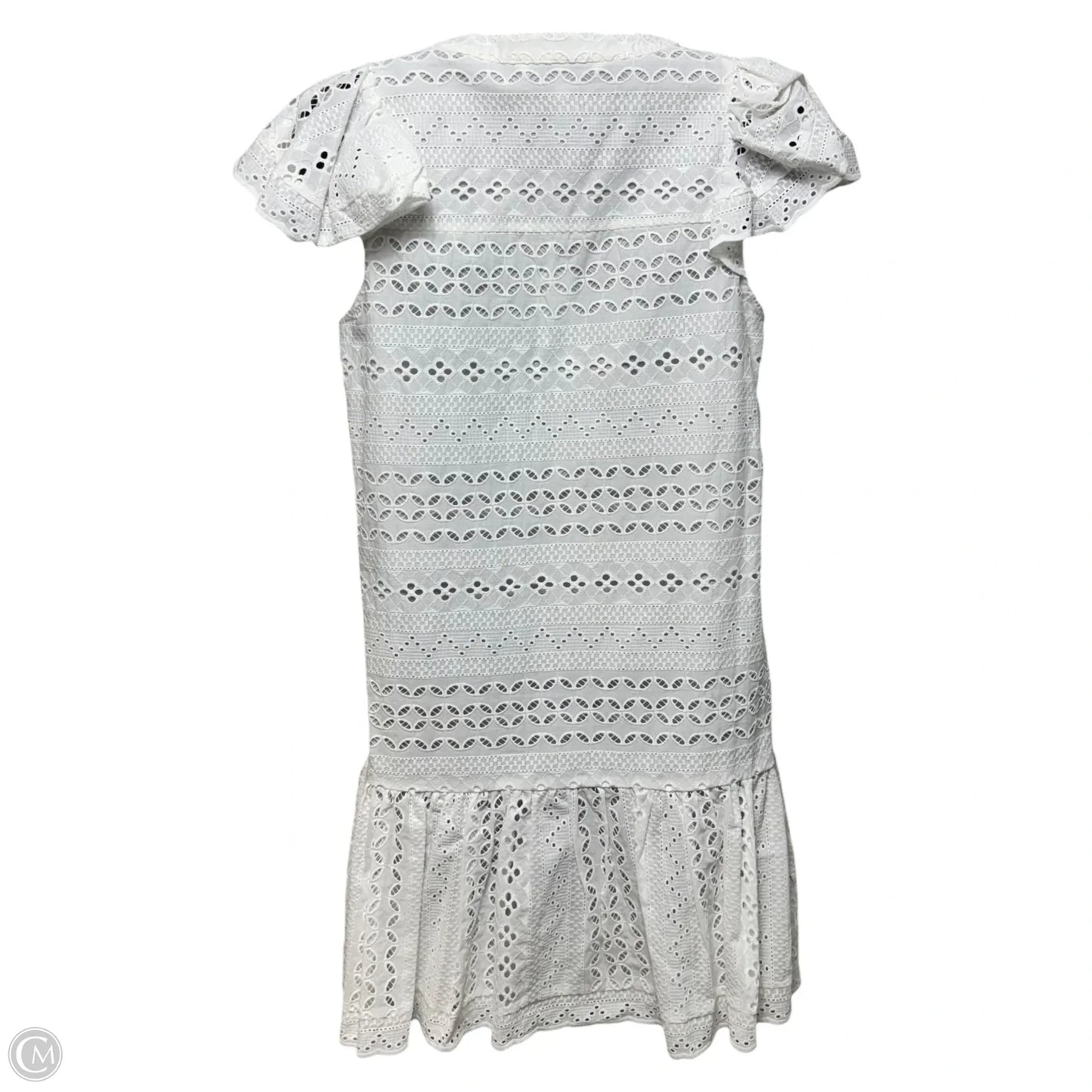 Caro Eyelet Drop Waist Dress Designer By Rebecca Minkoff In White, Size: 2