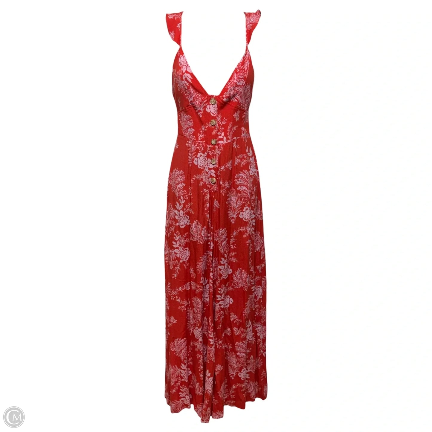 Be The One Jumpsuit Floral Jumpsuit By Free People In Red, Size: 0