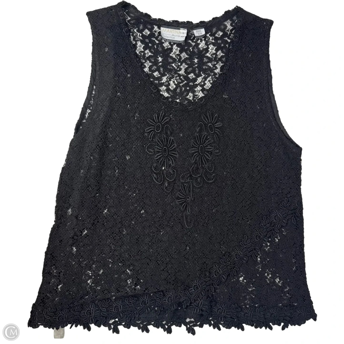 Top Sleeveless By Martina Burano In Black, Size: L