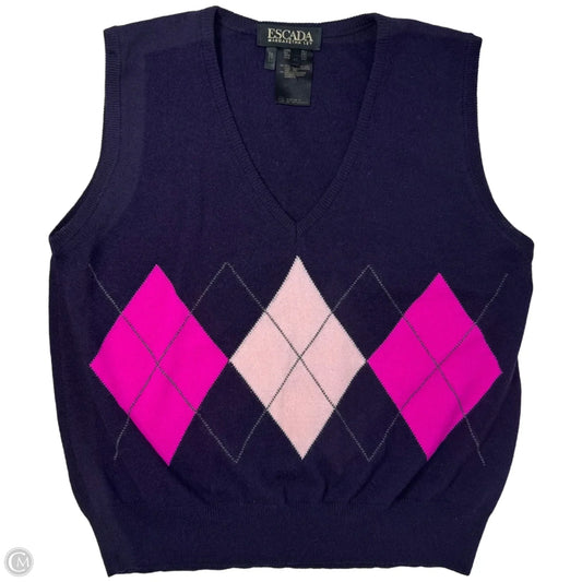 Sweater Designer By Escada In Multi-colored, Size: 10