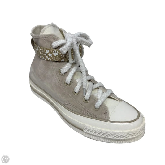 Velvet Kitty Shoes Sneakers By Converse In Cream, Size: 7