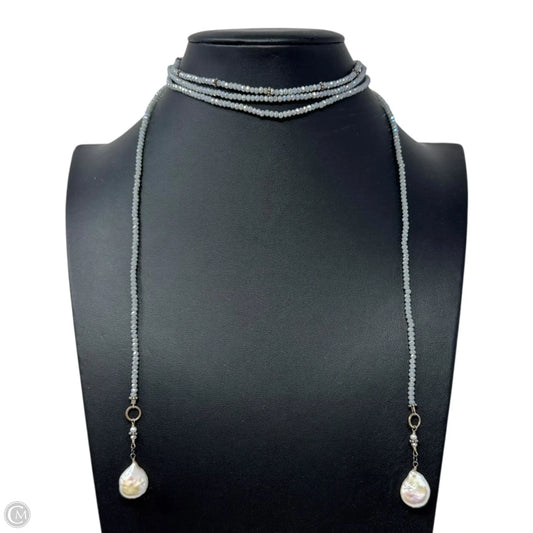 Small Iridescent Bead Wrap Necklace