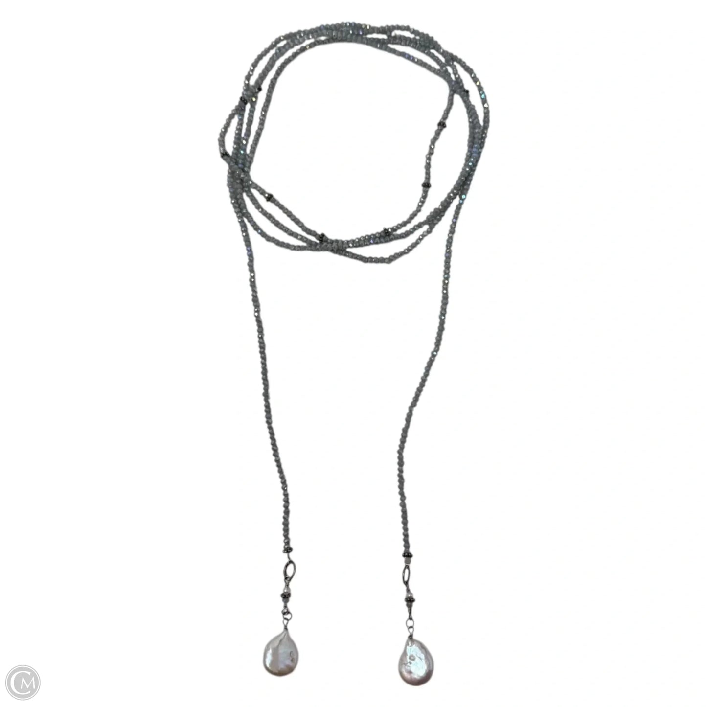 Small Iridescent Bead Wrap Necklace