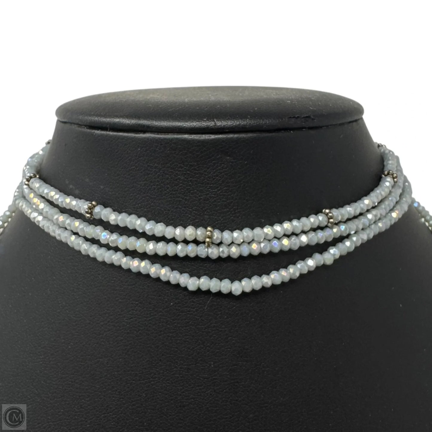 Small Iridescent Bead Wrap Necklace