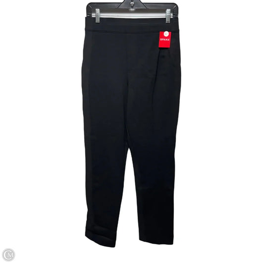 Slim Straight Pants Leggings By Spanx In Black, Size: M Tall