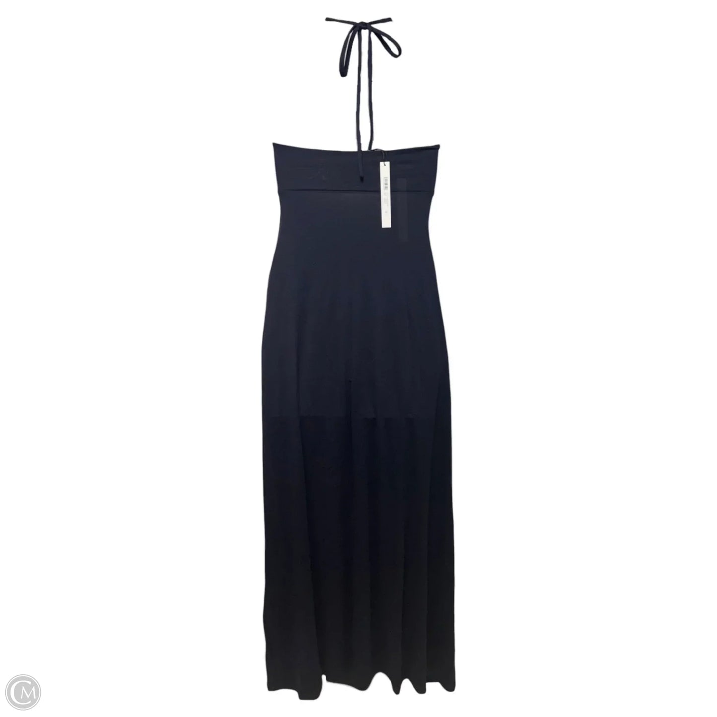 Keyhole String Maxi Halter Dress By Susana Monaco In Navy, Size: M