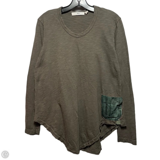 Top Long Sleeve By Wilt In Green, Size: M