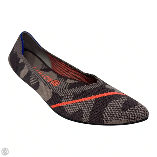 The Point Flats By Rothys In Taupe Camouflage Print, Size: 10
