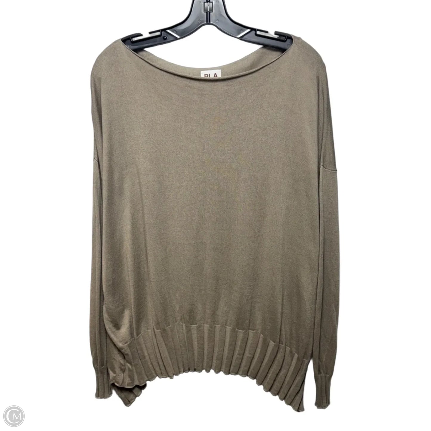 Top Long Sleeve By PLANET In Taupe, Size: Osfm